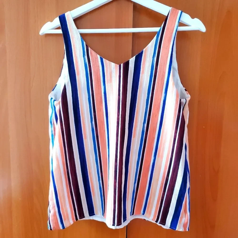 Halogen Striped Top Size S - Picture 2 of 3